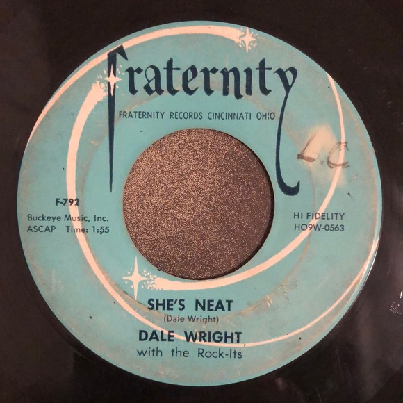 Dale Wright She's Neat Vinyl 45 Record '57 - Picture 2 of 4